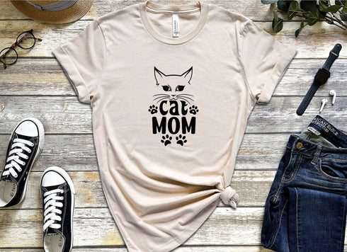 Cat Mom T-shirt, Funny Cat Shirt, Cat Mom Gift, Cute Shit Tee, Cat Mom Shirt, Cat Lover Tee, Kitty Walking T-shirt, Funny Kitty T-shirt